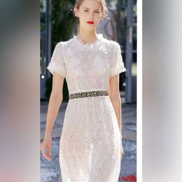 Rhinestone and multicoloured bead belt - Picture 9 of 9